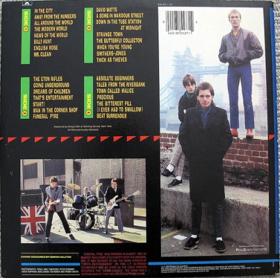 Back of the album, lower left hand picture shows the band performing atop Battersea Power station.