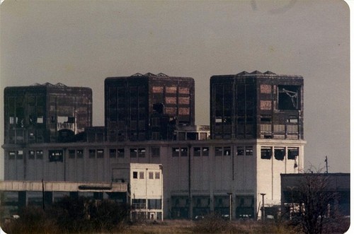 A photo of the gas works before the site was developed, date unknown.