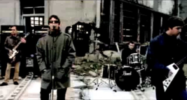The band plays on top of a concrete slab in the Beckton Gas Works.