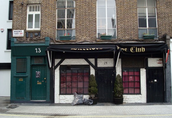 13 Mason's Yard in 2008, today an exclusive gentlemans club.