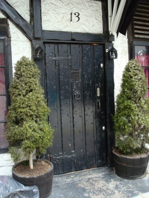 One of the two doors labelled 13 in Mason's Yard.