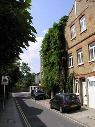 The overgrown house is 38 Aubrey Walk