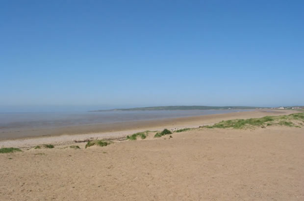Part of the beach in Weston-Super-Mare