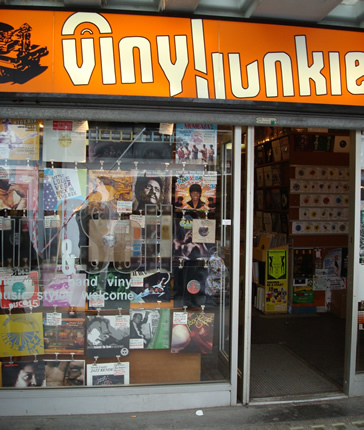 One of few surviving second hand record shops