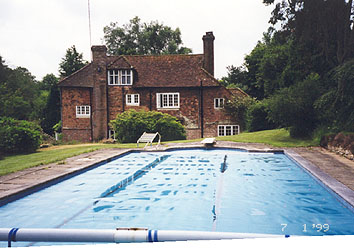 The actual swimming pool Brian died in