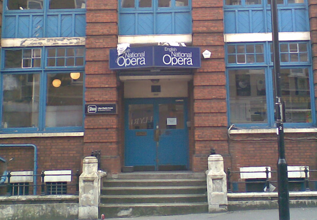 Entrance to the former Decca studios, today in use by the English National Opera