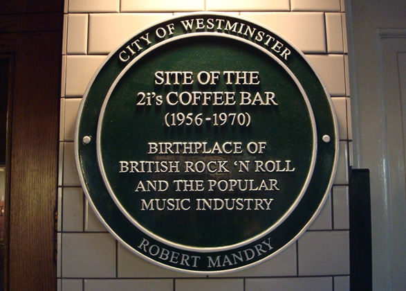 Commemorative plaque put in place by the City of Westminster