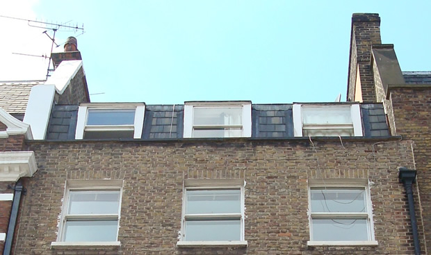The attic windows, this was Paul's room during the period 1964-1966