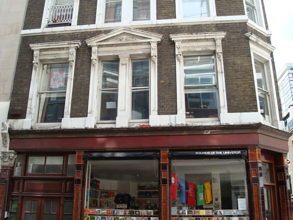 The Rolling Stones first ever rehearsal took place in a room above this shop.